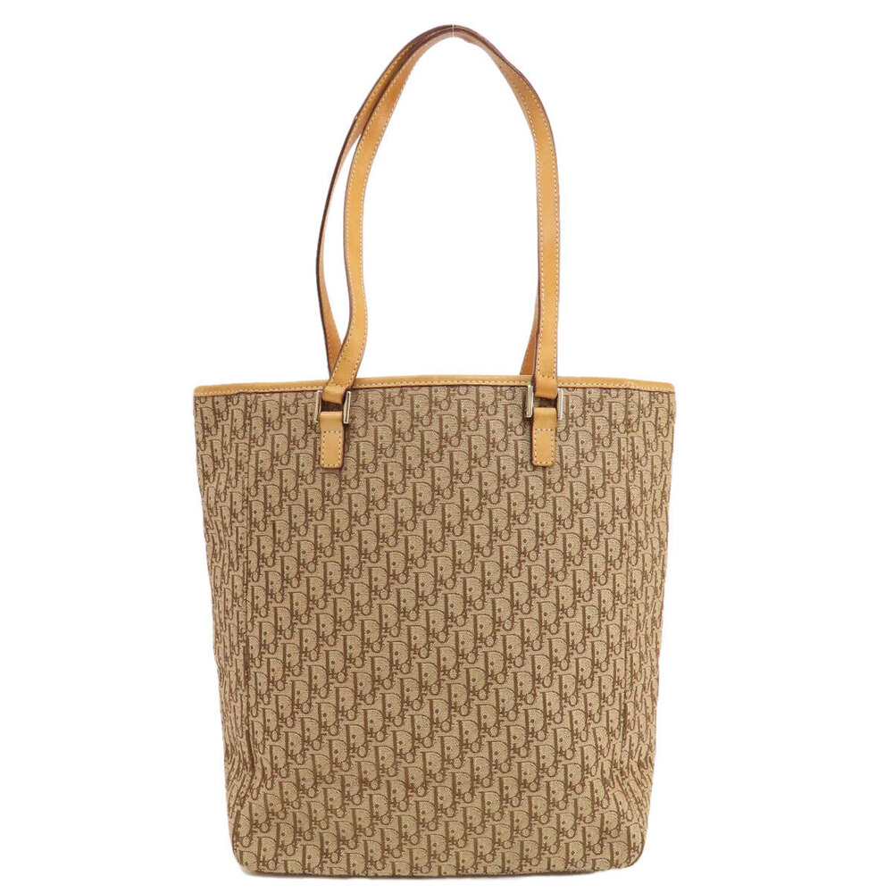 Dior tote bag jacquard Trotter leather Christian brown  monogram beige Brown Tan
